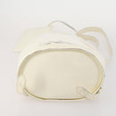 Salvatore Ferragamo Backpack Patent leather White Gold Auth 173783-11