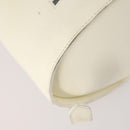 Salvatore Ferragamo Backpack Patent leather White Gold Auth 173783-13
