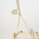 Salvatore Ferragamo Backpack Patent leather White Gold Auth 173783-16