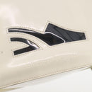 Salvatore Ferragamo Backpack Patent leather White Gold Auth 173783-17