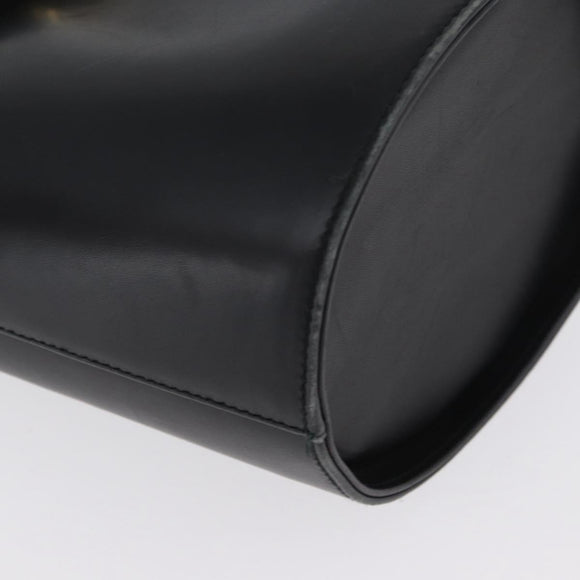 Salvatore Ferragamo Vara Ribbon Hand Bag Leather Black Auth 173784