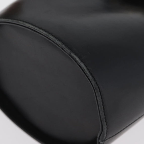 Salvatore Ferragamo Vara Ribbon Hand Bag Leather Black Auth 173784