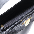 Salvatore Ferragamo Vara Ribbon Hand Bag Leather Black Auth 173784-10