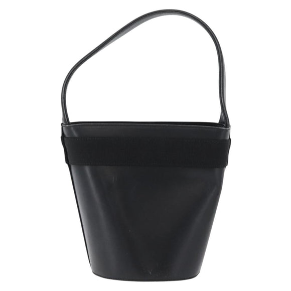 Salvatore Ferragamo Vara Ribbon Hand Bag Leather Black Auth 173784