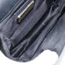 Salvatore Ferragamo Vala Ribbon Shoulder Bag Satin 2way Black Gold Auth 173786-21