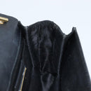 Salvatore Ferragamo Vala Ribbon Shoulder Bag Satin 2way Black Gold Auth 173786-22