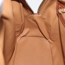 CELINE Macadam Canvas Hand Bag PVC Leather Brown Gold Auth 173791-21