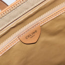 CELINE Macadam Canvas Hand Bag PVC Leather Beige Gold Auth 173793-20