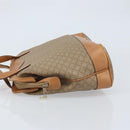 CELINE Macadam Canvas Hand Bag PVC Leather Beige Gold Auth 173793-5