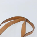 CELINE Macadam Canvas Hand Bag PVC Leather Beige Gold Auth 173793-14
