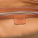 CELINE Macadam Canvas Handtasche PVC Leder Braun Gold Auth 173794-17