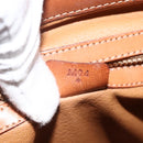 CELINE Macadam Canvas Handtasche PVC Leder Braun Gold Auth 173794-12