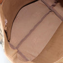Burberrys Nova Check Hand Bag Canvas Beige Gold Auth 173795-10