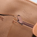 Burberrys Nova Check Hand Bag Canvas Beige Gold Auth 173795-20