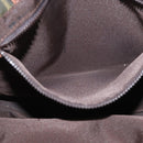 FENDI Zucca Canvas Handtasche Schwarz Braun Auth 173796-21