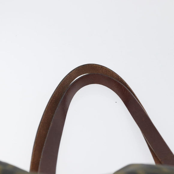 FENDI Zucca Canvas Handtasche Schwarz Braun Auth 173796