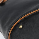 CELINE Tote Bag Leather Black Gold Auth 173798A-15