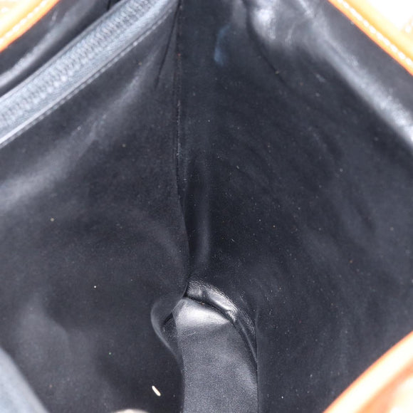 CELINE Tote Bag Leather Black Gold Auth 173798A