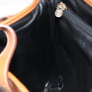 CELINE Tote Bag Leather Black Gold Auth 173798A-21