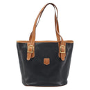 CELINE Tote Bag Leather Black Gold Auth 173798A-13