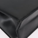 GIVENCHY Hand Bag Leather 2way Black Gold Auth 173799-9