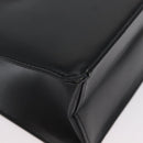 GIVENCHY Hand Bag Leather 2way Black Gold Auth 173799-17