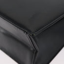 GIVENCHY Hand Bag Leather 2way Black Gold Auth 173799-18