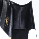 GIVENCHY Hand Bag Leather 2way Black Gold Auth 173799-21