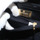 GIVENCHY Hand Bag Leather 2way Black Gold Auth 173799-12