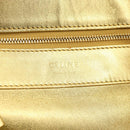 CELINE Tote Bag Leather Gold Auth 173800-17