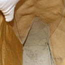 CELINE Tote Bag Leather Gold Auth 173800-19