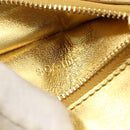 CELINE Tote Bag Leather Gold Auth 173800-12