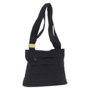 Salvatore Ferragamo Tote Bag Canvas Navy Gold Auth 173801-1