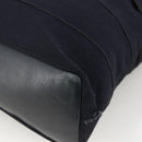 Salvatore Ferragamo Tote Bag Canvas Navy Gold Auth 173801-16