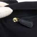 Salvatore Ferragamo Tote Bag Canvas Navy Gold Auth 173801-10
