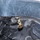 Salvatore Ferragamo Tote Bag Canvas Navy Gold Auth 173801-20