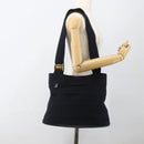 Salvatore Ferragamo Tote Bag Canvas Navy Gold Auth 173801-23