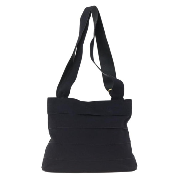 Salvatore Ferragamo Tote Bag Canvas Navy Gold Auth 173801