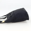 Salvatore Ferragamo Tote Bag Canvas Navy Gold Auth 173801-3