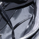 FENDI Tote Bag Nylon Black Silver Auth 173802-10