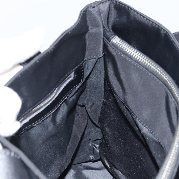 FENDI Tote Bag Nylon Black Silver Auth 173802