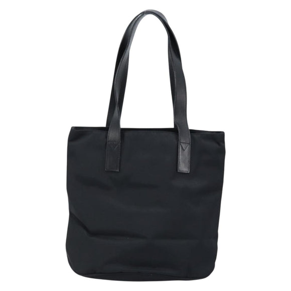 FENDI Tote Bag Nylon Black Silver Auth 173802