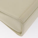 GIVENCHY Hand Bag Leather 2way Beige Auth 173803-16