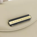 GIVENCHY Hand Bag Leather 2way Beige Auth 173803-18