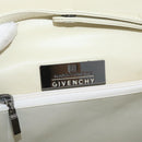 GIVENCHY Hand Bag Leather 2way Beige Auth 173803-19