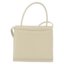 GIVENCHY Hand Bag Leather 2way Beige Auth 173803-2