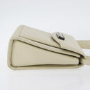 GIVENCHY Hand Bag Leather 2way Beige Auth 173803-3