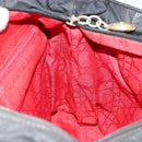 Christian Dior Lady Dior Handtasche Nylon Rosa Gold Auth 173806-19