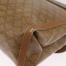CELINE Macadam Canvas Shoulder Bag PVC Beige Gold Auth 173810-9