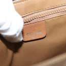 CELINE Macadam Canvas Shoulder Bag PVC Beige Gold Auth 173810-19